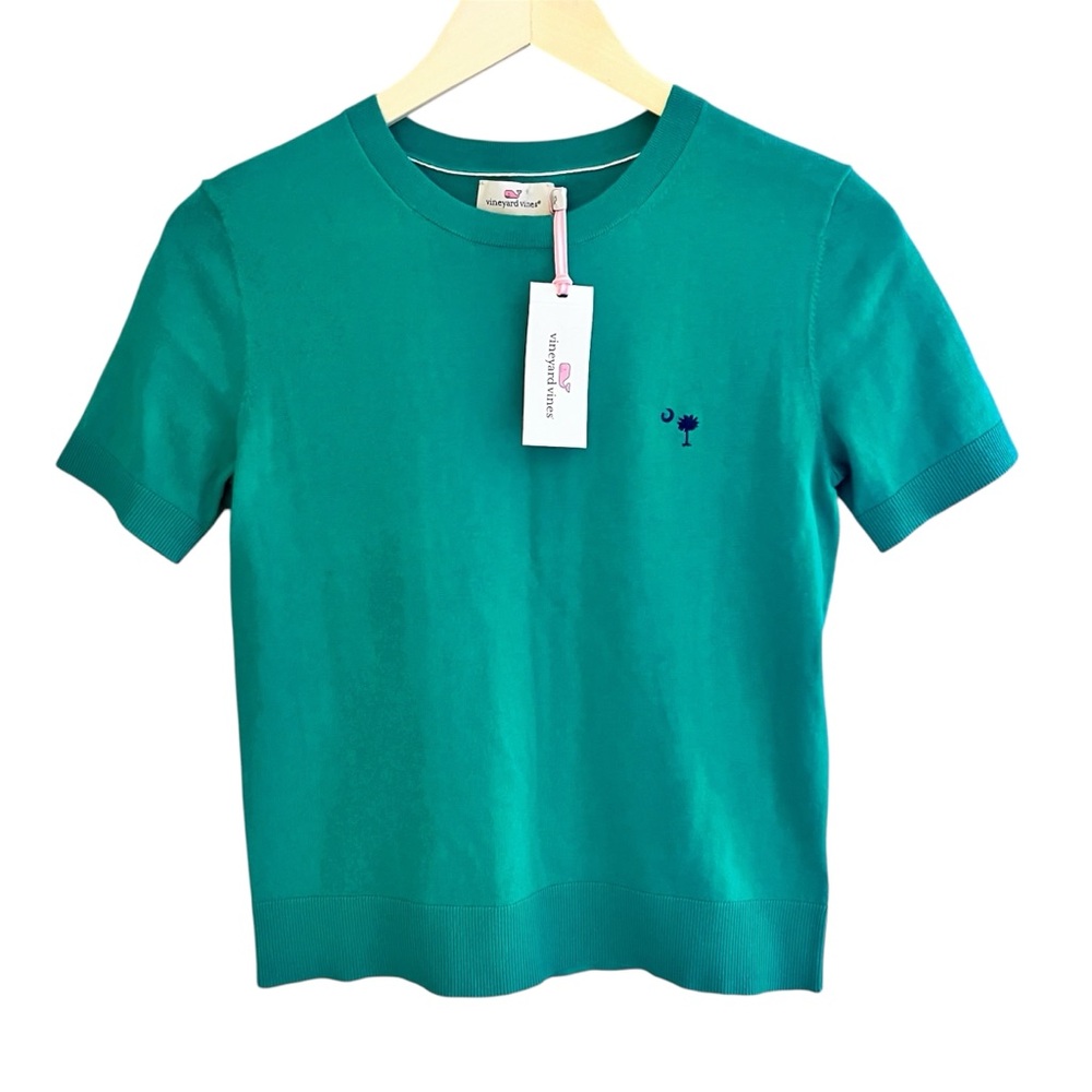 Vineyard Vines‎ Luxe Cotton Silk Cashmere Blend Green Size XSmall